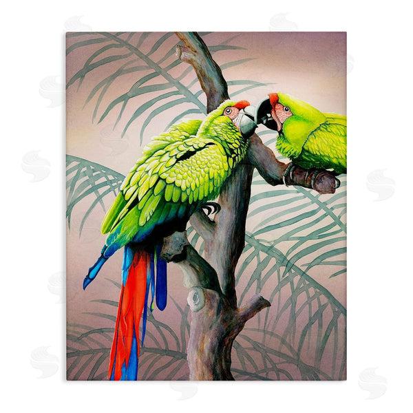 stupell industries Christine Reichow | Parrots Playing on Branch Wall Art
