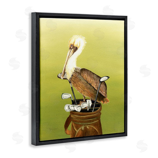 Stupell Industries Christine Reichow | Pelican On Golf Clubs Wall Art