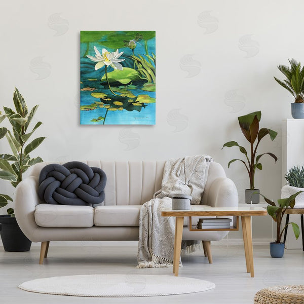 Stupell Industries Christine Reichow | Pond Lotus & Dragonfly Wall Art