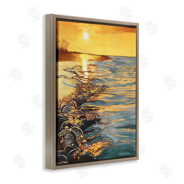 Stupell Industries Christine Reichow | Saltwater Beach Sunset