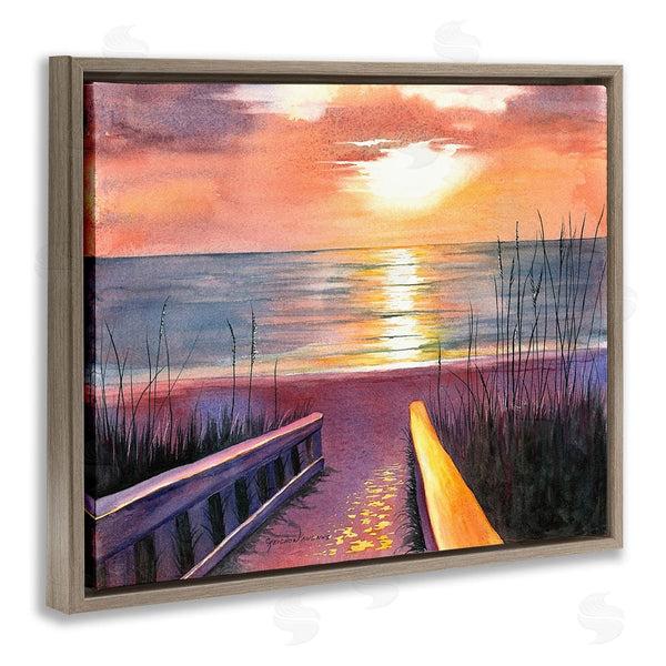 Stupell Industries Christine Reichow | Sea Sunset Reflection
