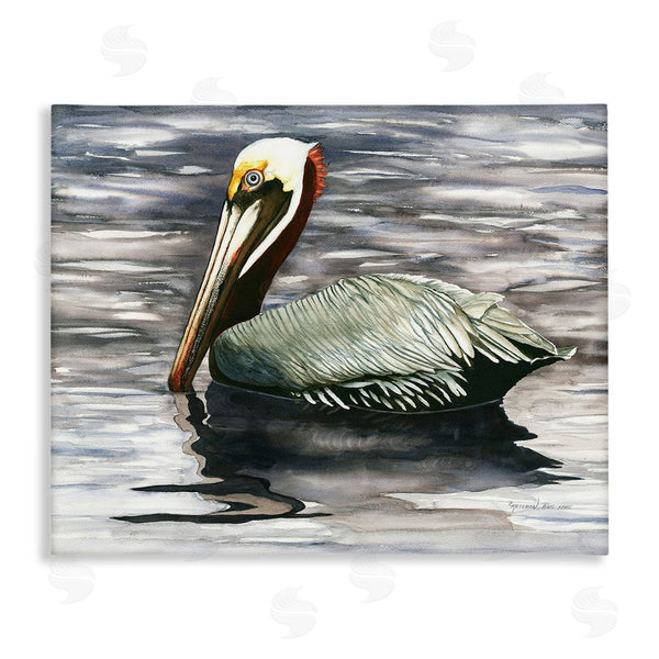 stupell industries Christine Reichow | Swimming Nautical Pelican Wall Art