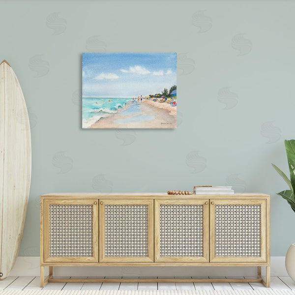 Stupell Industries Christine Reichow | Traditional Beachgoers View Wall Art