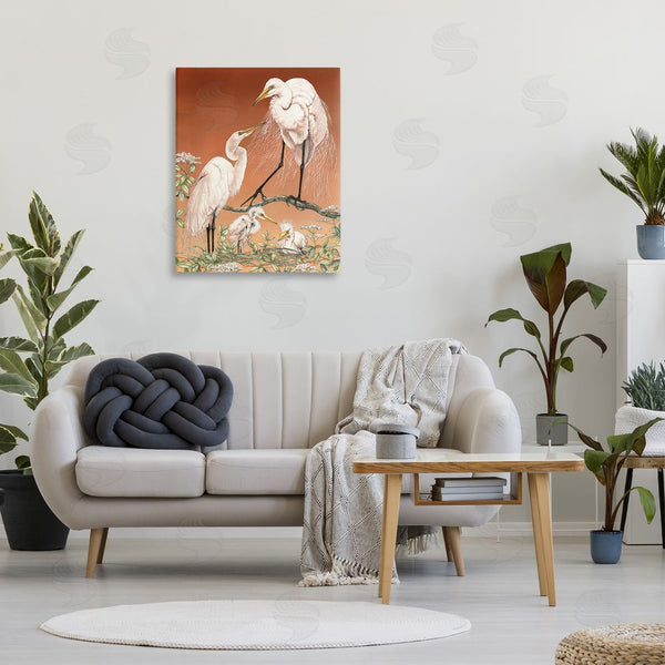 Stupell Industries Christine Reichow | Traditional Heron Family Wall Art