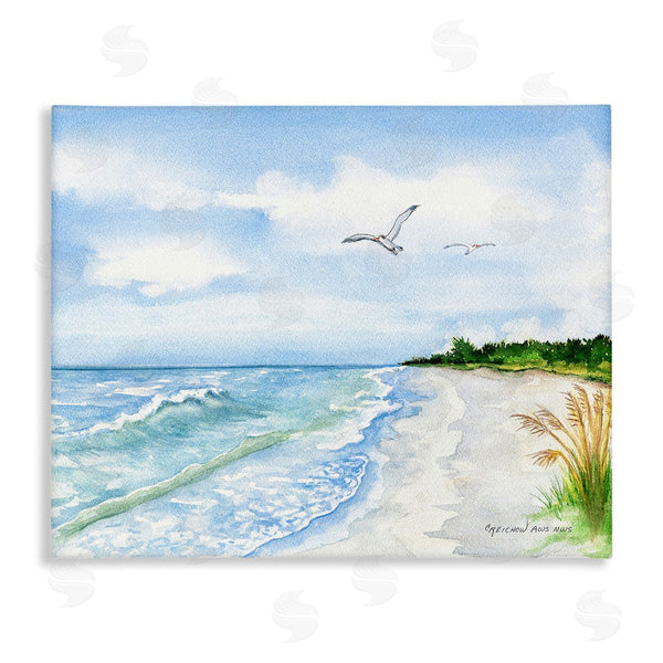 stupell industries Christine Reichow | Traditional Seagull over Beach Wall Art
