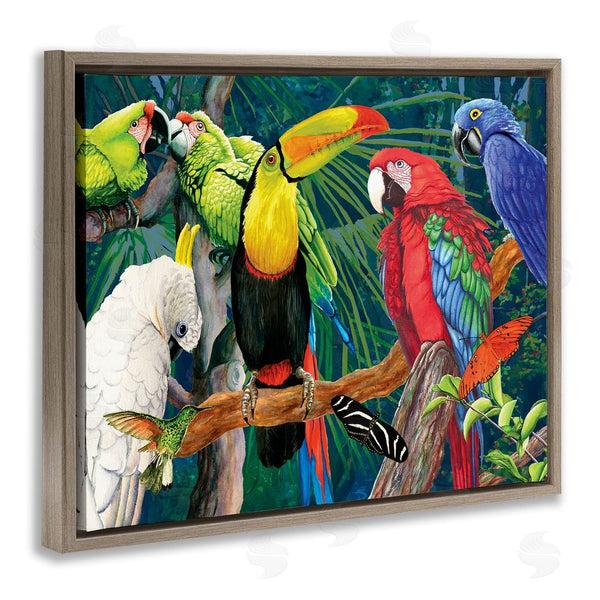 Stupell Industries Christine Reichow | Tropical Rainforest Birds Wall Art