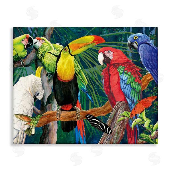 stupell industries Christine Reichow | Tropical Rainforest Birds Wall Art