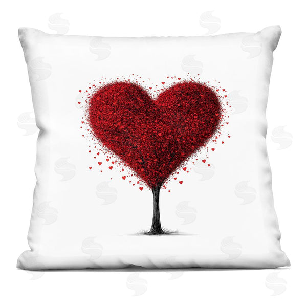 stupell industries Christine Simpson Art | Blooming Heart Tree Printed Throw Pillow