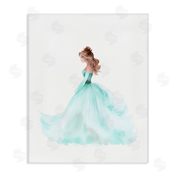 stupell industries Christine Simpson Art | Blue Princess Ballgown Wall Art