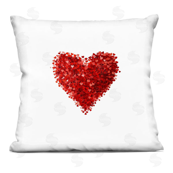 stupell industries Christine Simpson Art | Cluster of Hearts Shape Printed Throw Pillow