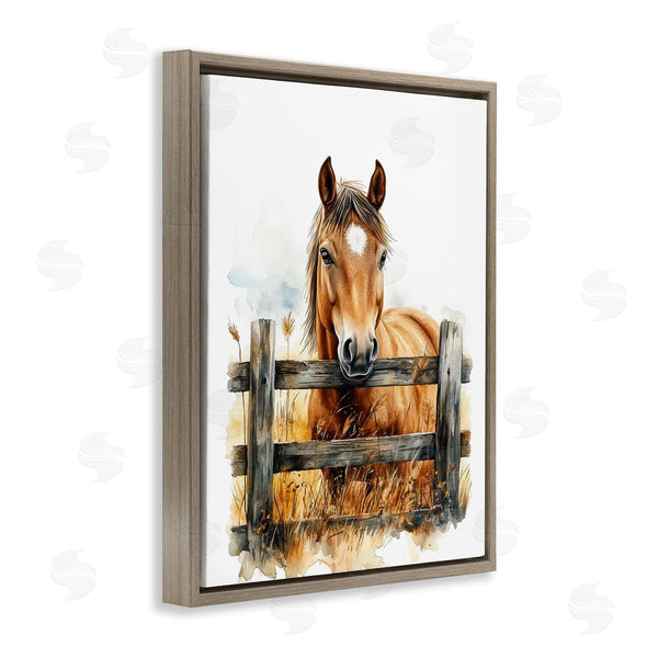 Stupell Industries Christine Simpson Art | Cowboy's Horse & Fence Wall Art