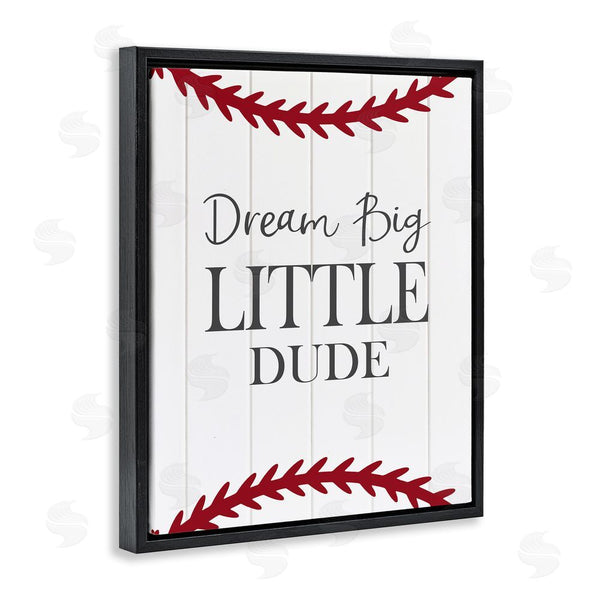 Stupell Industries Christine Simpson Art | Dream Big Baseball Motivation Wall Art