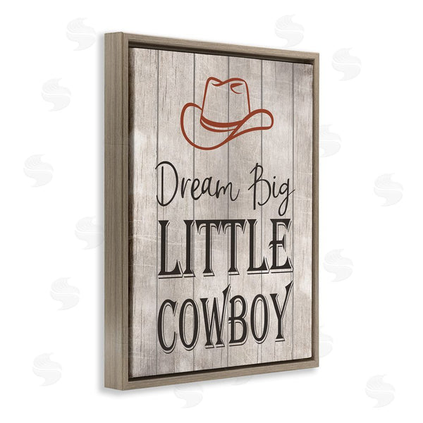 Stupell Industries Christine Simpson Art | Dream Big Little Cowboy Wall Art