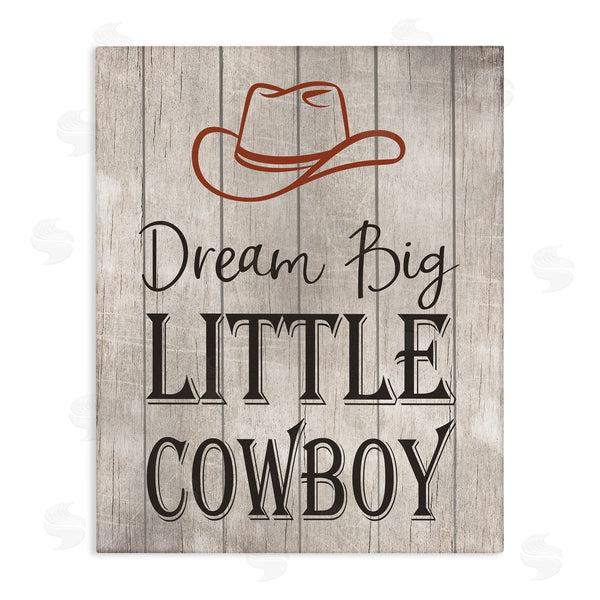 stupell industries Christine Simpson Art | Dream Big Little Cowboy Wall Art