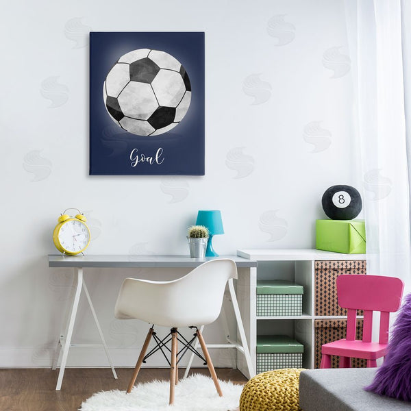 Stupell Industries Christine Simpson Art | Game On Soccer Goal Wall Art