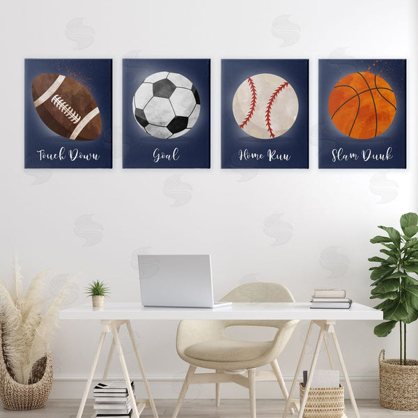 Stupell Industries Christine Simpson Art | Game On Sports Goals Wall Art