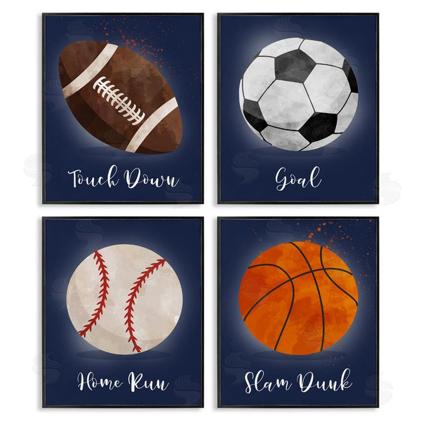 Stupell Industries Christine Simpson Art | Game On Sports Goals Wall Art