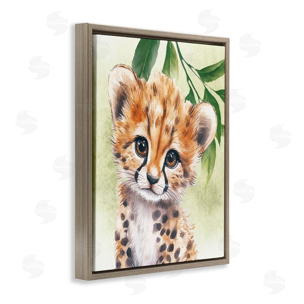 Stupell Industries Christine Simpson Art | Jungle Friends Baby Cheetah