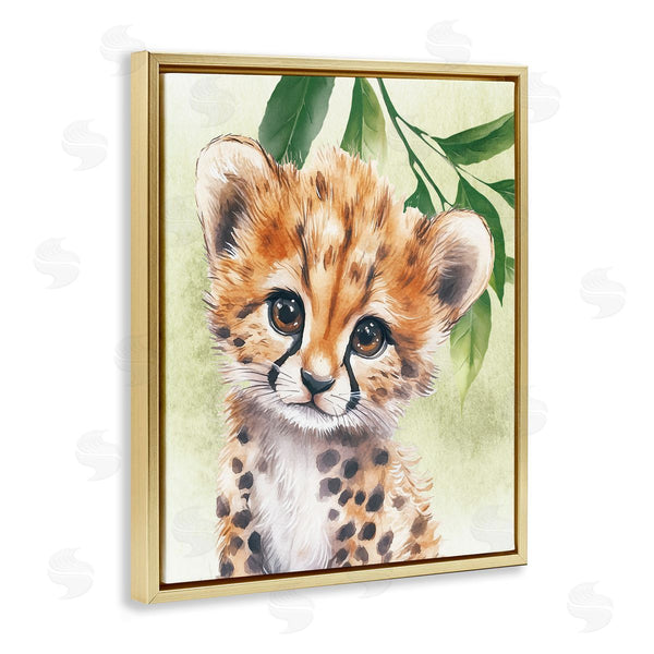 Stupell Industries Christine Simpson Art | Jungle Friends Baby Cheetah