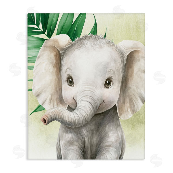 stupell industries Christine Simpson Art | Jungle Friends Baby Elephant