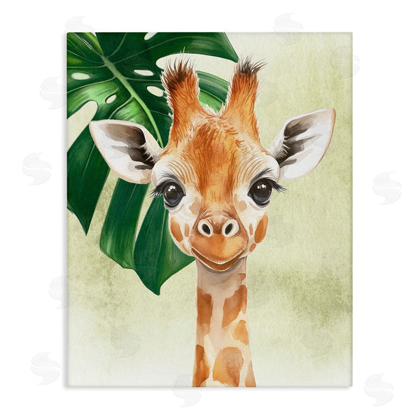 stupell industries Christine Simpson Art | Jungle Friends Baby Giraffe