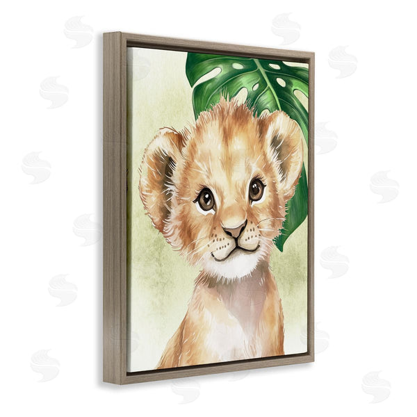 Stupell Industries Christine Simpson Art | Jungle Friends Baby Lion