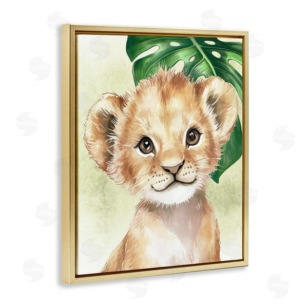 Stupell Industries Christine Simpson Art | Jungle Friends Baby Lion