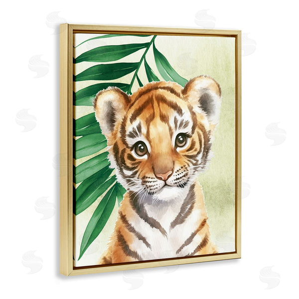Stupell Industries Christine Simpson Art | Jungle Friends Baby Tiger