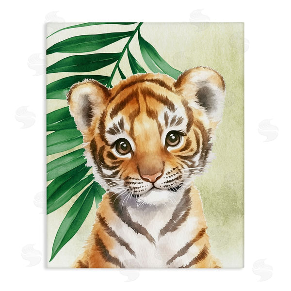 stupell industries Christine Simpson Art | Jungle Friends Baby Tiger