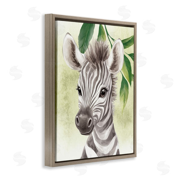 Stupell Industries Christine Simpson Art | Jungle Friends Baby Zebra