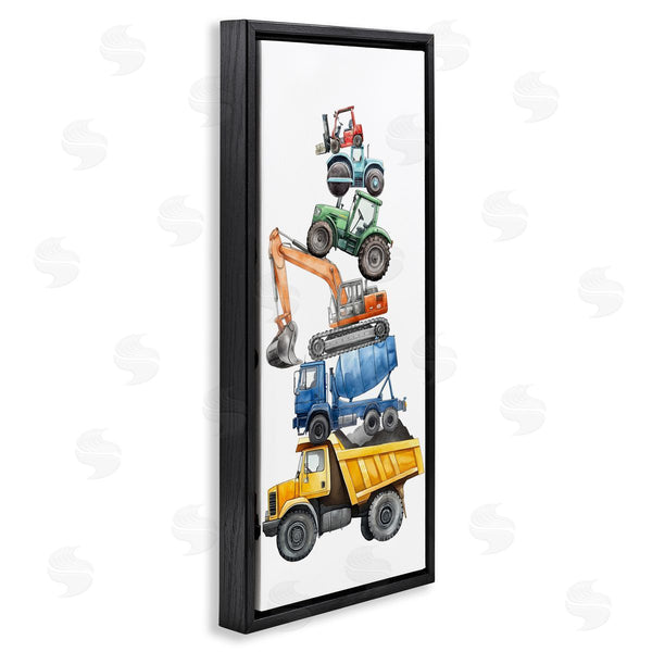 Stupell Industries Christine Simpson Art | Keep Moving Construction Stack Wall Art