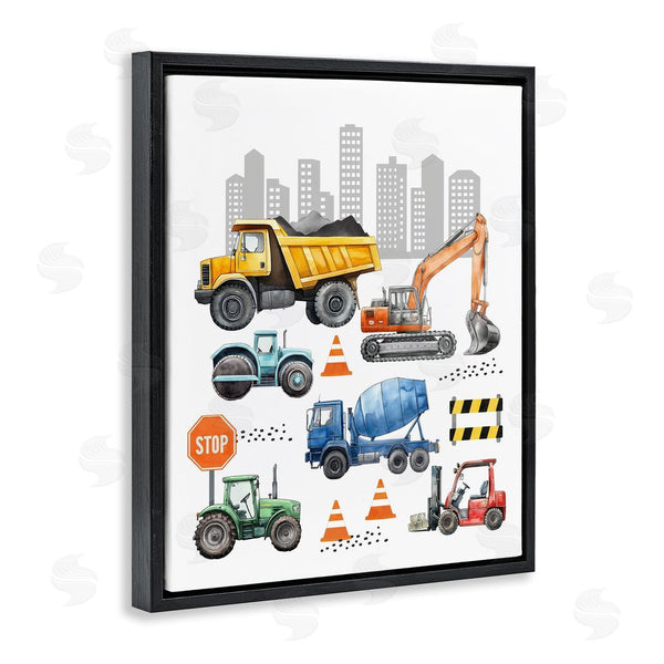 Stupell Industries Christine Simpson Art | Keep Moving Construction Vehicles Wall Art