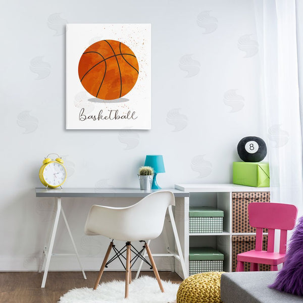 Stupell Industries Christine Simpson Art | Let's Play Ball Basketball Wall Art