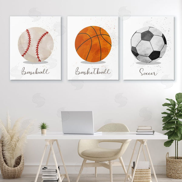 Stupell Industries Christine Simpson Art | Let's Play Ball Kid's Sports Wall Art