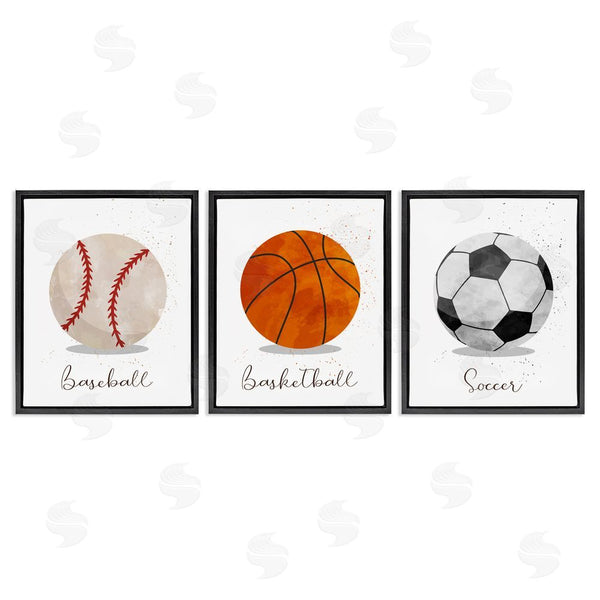 Stupell Industries Christine Simpson Art | Let's Play Ball Kid's Sports Wall Art