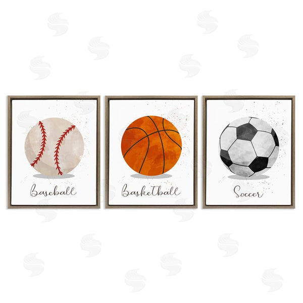 Stupell Industries Christine Simpson Art | Let's Play Ball Kid's Sports Wall Art