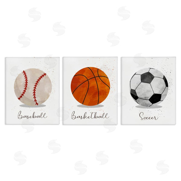 stupell industries Christine Simpson Art | Let's Play Ball Kid's Sports Wall Art