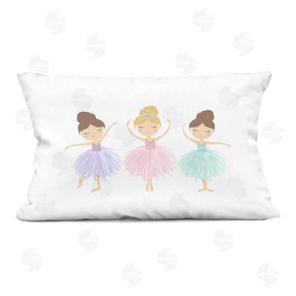 stupell industries Christine Simpson Art | Little Ballet Stars Trio Printed Throw Pillow