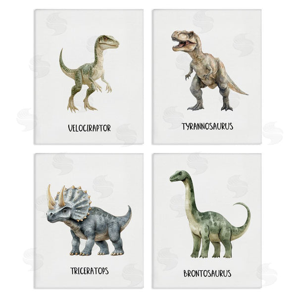 stupell industries Christine Simpson Art | Meet The Dinosaurs Wall Art