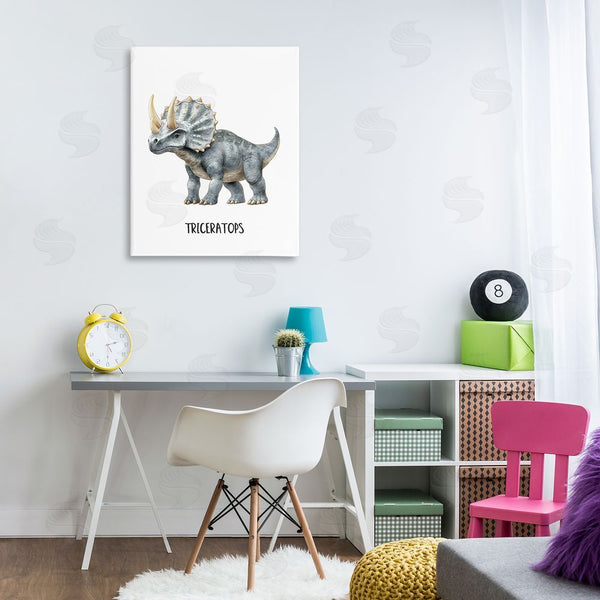Stupell Industries Christine Simpson Art | Meet The Triceratops Wall Art