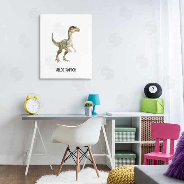 Stupell Industries Christine Simpson Art | Meet The Velociraptor Wall Art