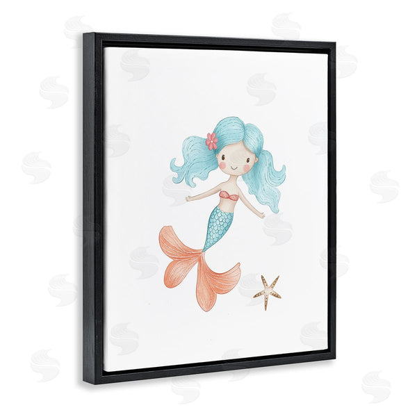Stupell Industries Christine Simpson Art | Mermaid's Adventure With Starfish Wall Art