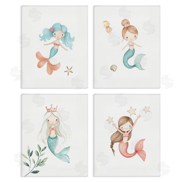 stupell industries Christine Simpson Art | Mermaid's Ocean Adventures Wall Art