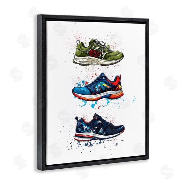 Stupell Industries Christine Simpson Art | Modern Spray Sneakers Wall Art