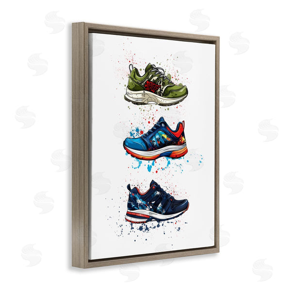 Stupell Industries Christine Simpson Art | Modern Spray Sneakers Wall Art