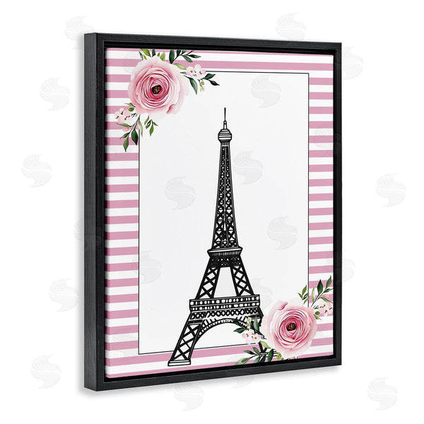 Stupell Industries Christine Simpson Art | Parisian Tower & Roses Wall Art