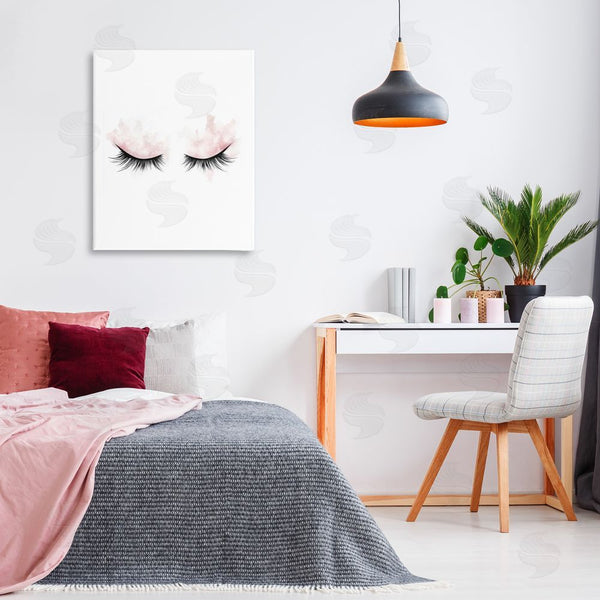 Stupell Industries Christine Simpson Art | Pastel Pink Makeup & Lashes Wall Art