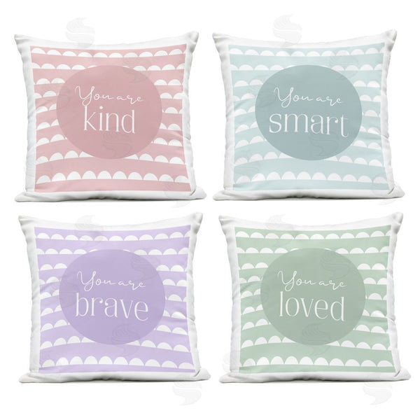 Stupell Industries Christine Simpson Art | Personal Affirmations Inspirational Printed Throw Pillow Set