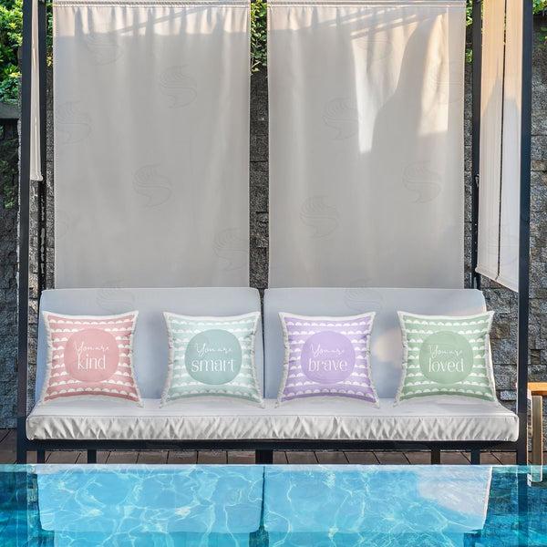 Stupell Industries Christine Simpson Art | Personal Affirmations Inspirational Printed Throw Pillow Set