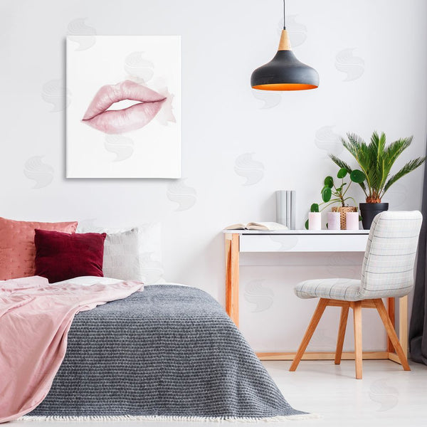 Stupell Industries Christine Simpson Art | Pink Lips Watercolor Wall Art